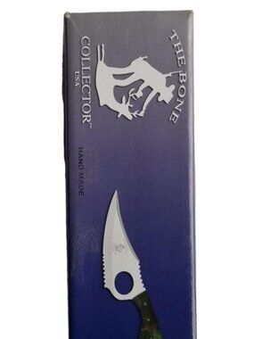 Bone Collector 7" Bone Handle Skinner Knife Stainless Steel w/ Leather Sheath